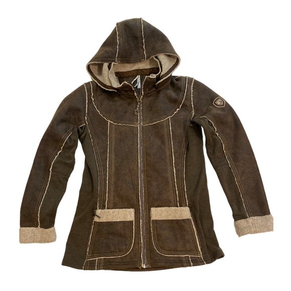 NWT Kuhl Dani Sherpa Lined Jacket Brown MSRP$299 Brown Women's Small - Picture 6 of 14
